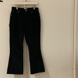 Ganni Betsy Black Corduroy Trousers